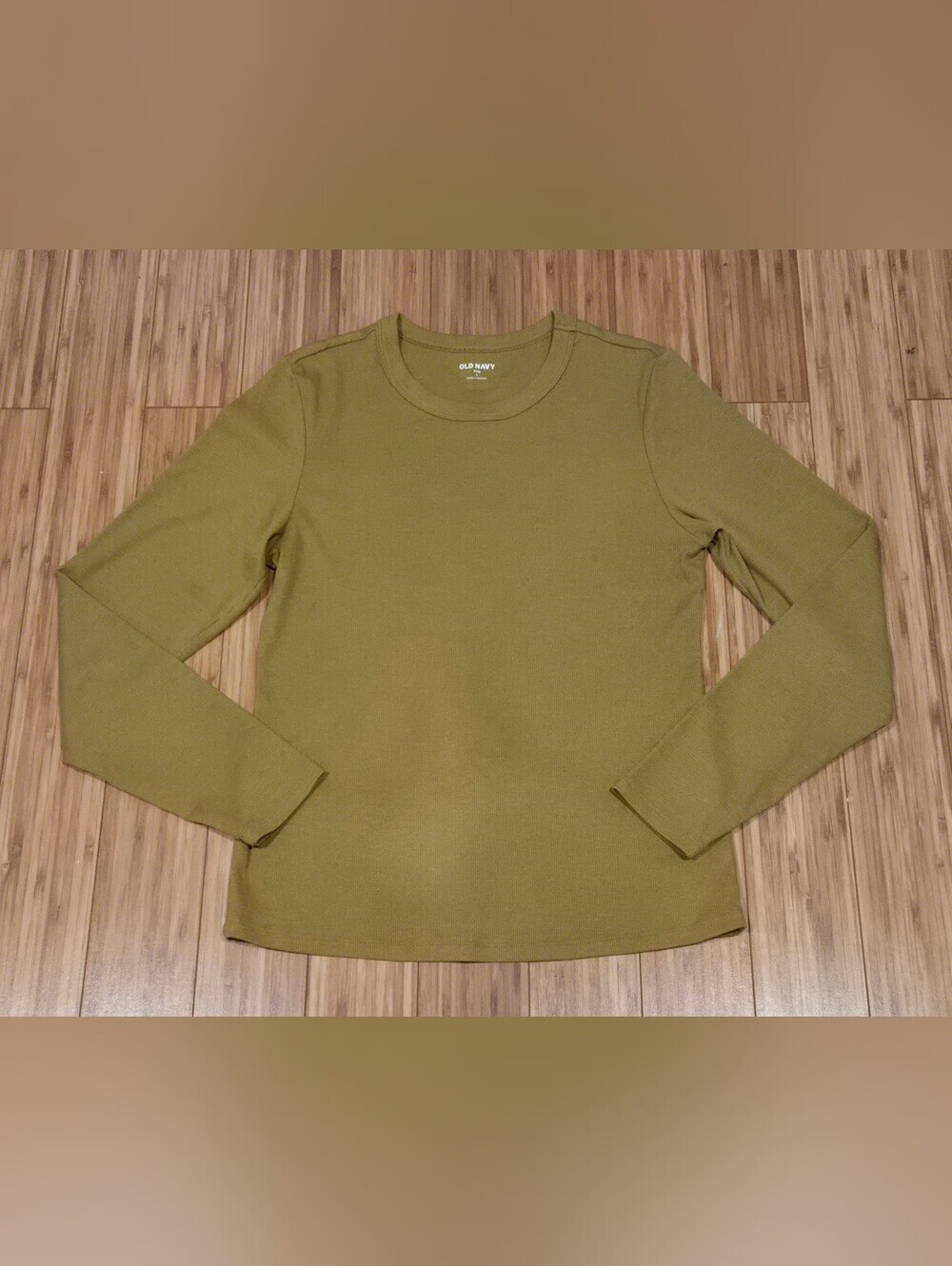 Old Navy Olive Crewneck Long Sleeve Top